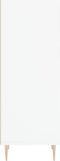 vidaXL - Dressoir - 34,5x32,5x90 - cm - bewerkt - hout - wit