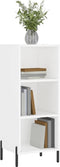 vidaXL - Dressoir - 34,5x32,5x90 - cm - bewerkt - hout - wit