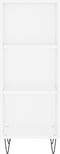 vidaXL - Dressoir - 34,5x32,5x90 - cm - bewerkt - hout - wit