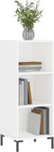 vidaXL - Dressoir - 34,5x32,5x90 - cm - bewerkt - hout - wit