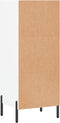 vidaXL - Dressoir - 34,5x32,5x90 - cm - bewerkt - hout - wit