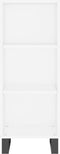 vidaXL - Dressoir - 34,5x32,5x90 - cm - bewerkt - hout - wit
