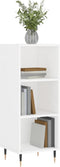 vidaXL - Dressoir - 34,5x32,5x90 - cm - bewerkt - hout - wit