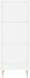 vidaXL - Dressoir - 34,5x32,5x90 - cm - bewerkt - hout - wit