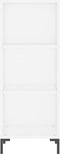 vidaXL - Dressoir - 34,5x32,5x90 - cm - bewerkt - hout - wit