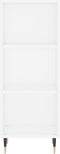 vidaXL - Dressoir - 34,5x32,5x90 - cm - bewerkt - hout - wit