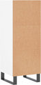 vidaXL - Dressoir - 34,5x32,5x90 - cm - bewerkt - hout - wit