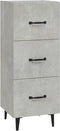 vidaXL - Dressoir - 34,5x34x90 - cm - bewerkt - hout - betongrijs