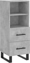 vidaXL - Dressoir - 34,5x34x90 - cm - bewerkt - hout - betongrijs