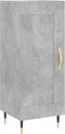 vidaXL - Dressoir - 34,5x34x90 - cm - bewerkt - hout - betongrijs