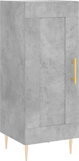 vidaXL - Dressoir - 34,5x34x90 - cm - bewerkt - hout - betongrijs
