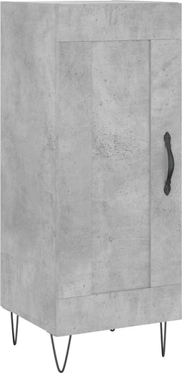 vidaXL - Dressoir - 34,5x34x90 - cm - bewerkt - hout - betongrijs