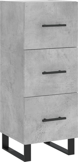 vidaXL - Dressoir - 34,5x34x90 - cm - bewerkt - hout - betongrijs
