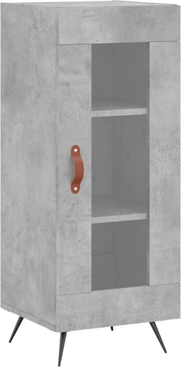 vidaXL - Dressoir - 34,5x34x90 - cm - bewerkt - hout - betongrijs