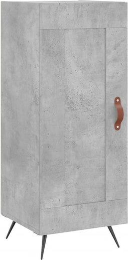 vidaXL - Dressoir - 34,5x34x90 - cm - bewerkt - hout - betongrijs