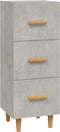 vidaXL - Dressoir - 34,5x34x90 - cm - bewerkt - hout - betongrijs