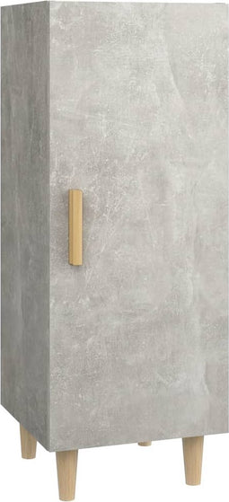 vidaXL - Dressoir - 34,5x34x90 - cm - bewerkt - hout - betongrijs