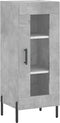 vidaXL - Dressoir - 34,5x34x90 - cm - bewerkt - hout - betongrijs