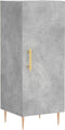 vidaXL - Dressoir - 34,5x34x90 - cm - bewerkt - hout - betongrijs