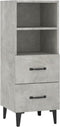 vidaXL - Dressoir - 34,5x34x90 - cm - bewerkt - hout - betongrijs