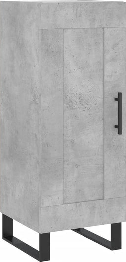 vidaXL - Dressoir - 34,5x34x90 - cm - bewerkt - hout - betongrijs