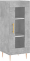 vidaXL - Dressoir - 34,5x34x90 - cm - bewerkt - hout - betongrijs
