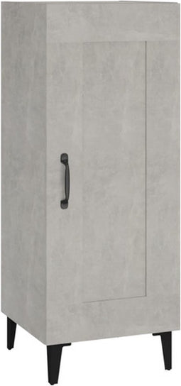vidaXL - Dressoir - 34,5x34x90 - cm - bewerkt - hout - betongrijs