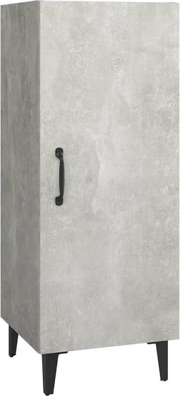 vidaXL - Dressoir - 34,5x34x90 - cm - bewerkt - hout - betongrijs