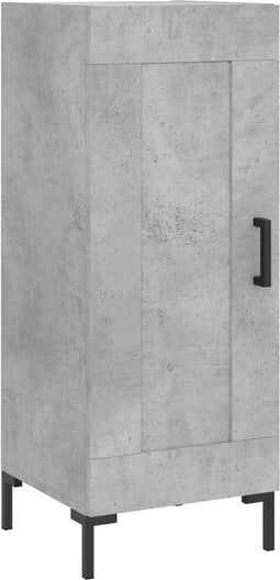 vidaXL - Dressoir - 34,5x34x90 - cm - bewerkt - hout - betongrijs