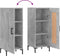 vidaXL - Dressoir - 34,5x34x90 - cm - bewerkt - hout - betongrijs