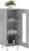vidaXL - Dressoir - 34,5x34x90 - cm - bewerkt - hout - betongrijs