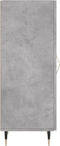 vidaXL - Dressoir - 34,5x34x90 - cm - bewerkt - hout - betongrijs