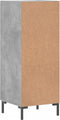vidaXL - Dressoir - 34,5x34x90 - cm - bewerkt - hout - betongrijs