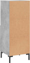 vidaXL - Dressoir - 34,5x34x90 - cm - bewerkt - hout - betongrijs