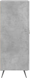 vidaXL - Dressoir - 34,5x34x90 - cm - bewerkt - hout - betongrijs
