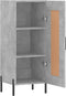 vidaXL - Dressoir - 34,5x34x90 - cm - bewerkt - hout - betongrijs