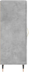vidaXL - Dressoir - 34,5x34x90 - cm - bewerkt - hout - betongrijs