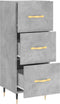 vidaXL - Dressoir - 34,5x34x90 - cm - bewerkt - hout - betongrijs