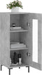 vidaXL - Dressoir - 34,5x34x90 - cm - bewerkt - hout - betongrijs