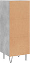vidaXL - Dressoir - 34,5x34x90 - cm - bewerkt - hout - betongrijs