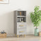 vidaXL - Dressoir - 34,5x34x90 - cm - bewerkt - hout - betongrijs