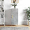 vidaXL - Dressoir - 34,5x34x90 - cm - bewerkt - hout - betongrijs