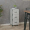 vidaXL - Dressoir - 34,5x34x90 - cm - bewerkt - hout - betongrijs