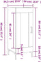 vidaXL - Dressoir - 34,5x34x90 - cm - bewerkt - hout - betongrijs