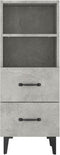 vidaXL - Dressoir - 34,5x34x90 - cm - bewerkt - hout - betongrijs