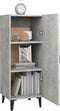 vidaXL - Dressoir - 34,5x34x90 - cm - bewerkt - hout - betongrijs