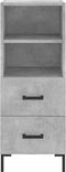 vidaXL - Dressoir - 34,5x34x90 - cm - bewerkt - hout - betongrijs