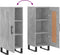 vidaXL - Dressoir - 34,5x34x90 - cm - bewerkt - hout - betongrijs