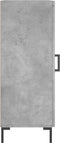 vidaXL - Dressoir - 34,5x34x90 - cm - bewerkt - hout - betongrijs