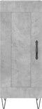 vidaXL - Dressoir - 34,5x34x90 - cm - bewerkt - hout - betongrijs
